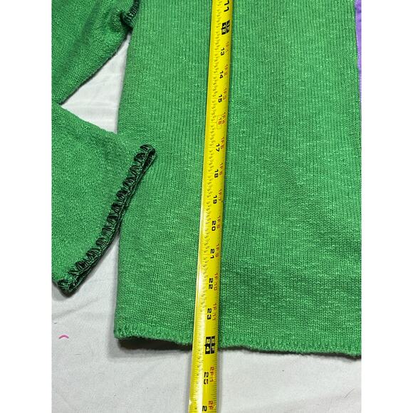 Willow Knit Cardigan Sweater Women’s Small y2K Cottagecore Lagenlook green artsy - Picture 4 of 6